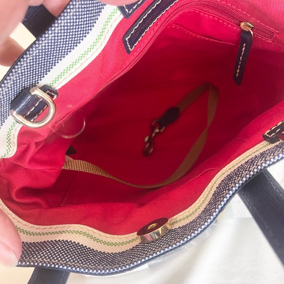 Dooney & Bourke Mini Waverly from the Westerly collection Green Blue White NWT - Picture 6 of 10